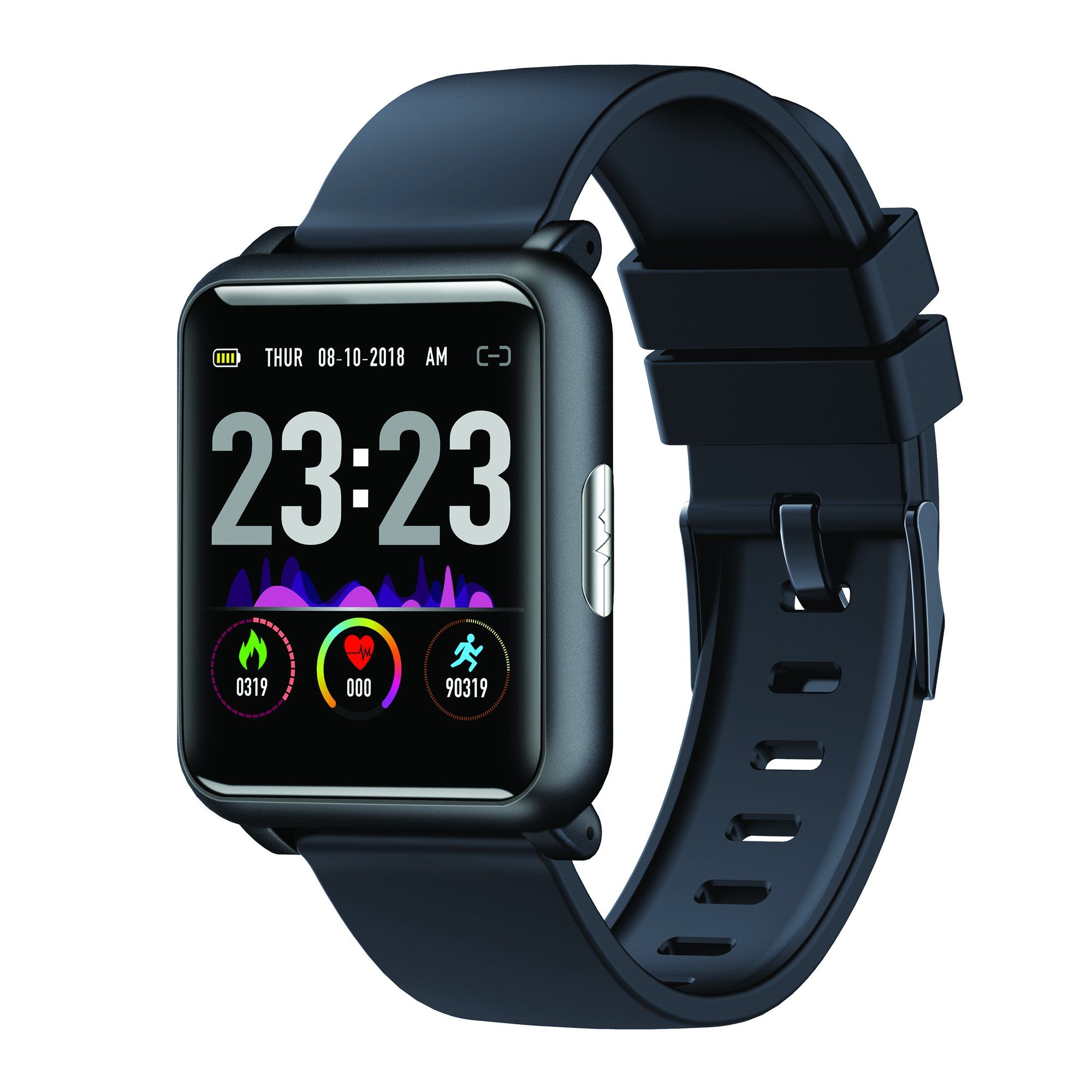 Supersonic ECG + PPG Sport Smartwatch - Black - Refurbished Refurbished - undefined refurbished available on PCLiquidations