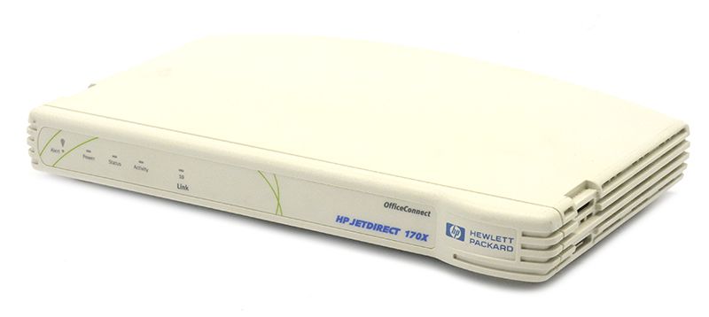 HP Jetdirect 170x OfficeConnect Print Server (J4102B) Refurbished - Hewlett-Packard (ou HP en abrégé) refurbished available on PCLiquidations