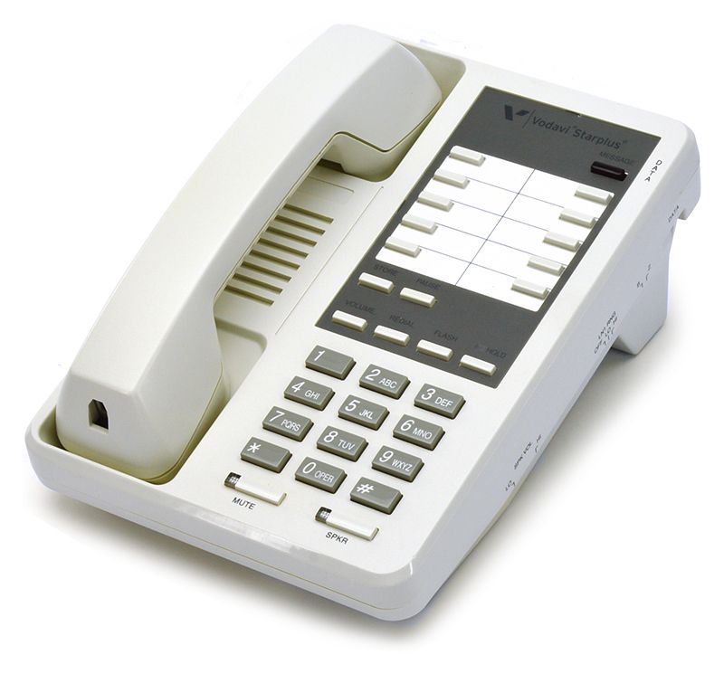 Vodavi Starplus 2802-08 White Analog Phone - Grade A Refurbished -  refurbished available on PCLiquidations
