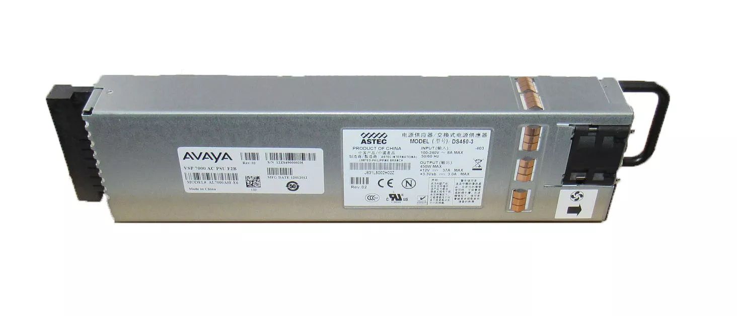 Avaya VSP 7000 AC Power Supply - Grade A Good - Avaya refurbished available on PCLiquidations