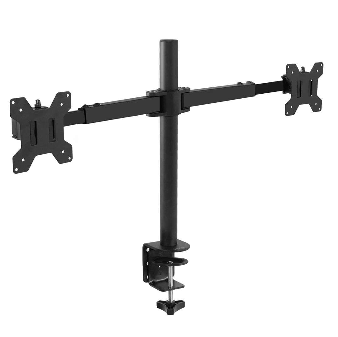 VIVO Dual Monitor Telescoping Desk Stand - Black Refurbished -  refurbished available on PCLiquidations
