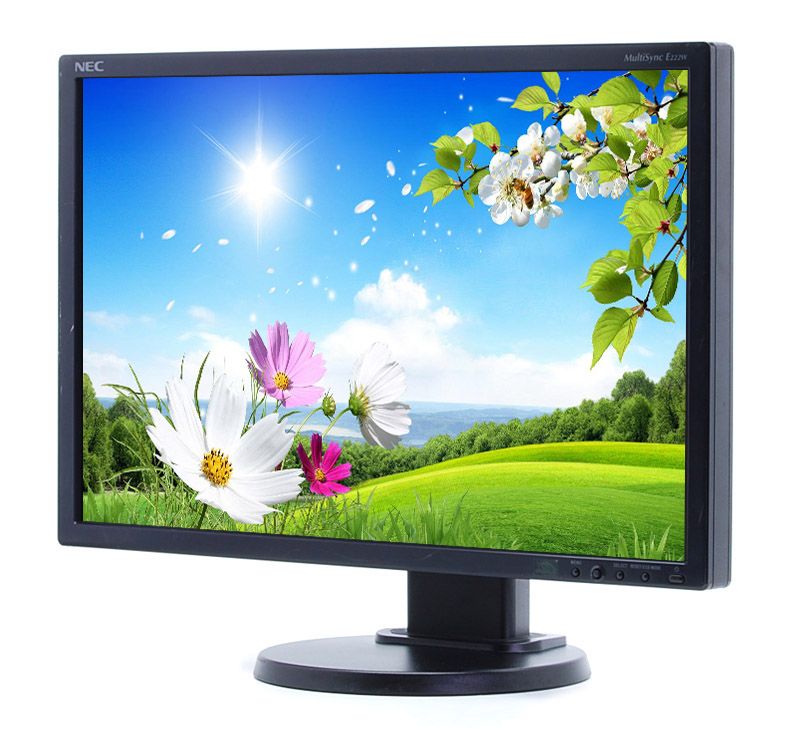 NEC E222W 22"" Widescreen Black LCD Monitor - Grade B - No Stand Refurbished - NEC (Nippon Electric Company) refurbished available on PCLiquidations