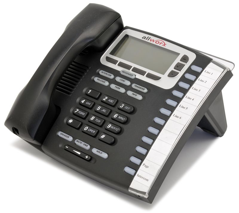 AllWorx 9212L 12-Button Black IP Display Speakerphone - Grade B Refurbished -  refurbished available on PCLiquidations