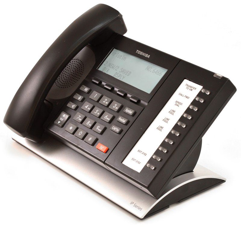 Toshiba Strata IP5122-SD Black IP Display Speakerphone - Grade B Refurbished - Toshiba refurbished available on PCLiquidations