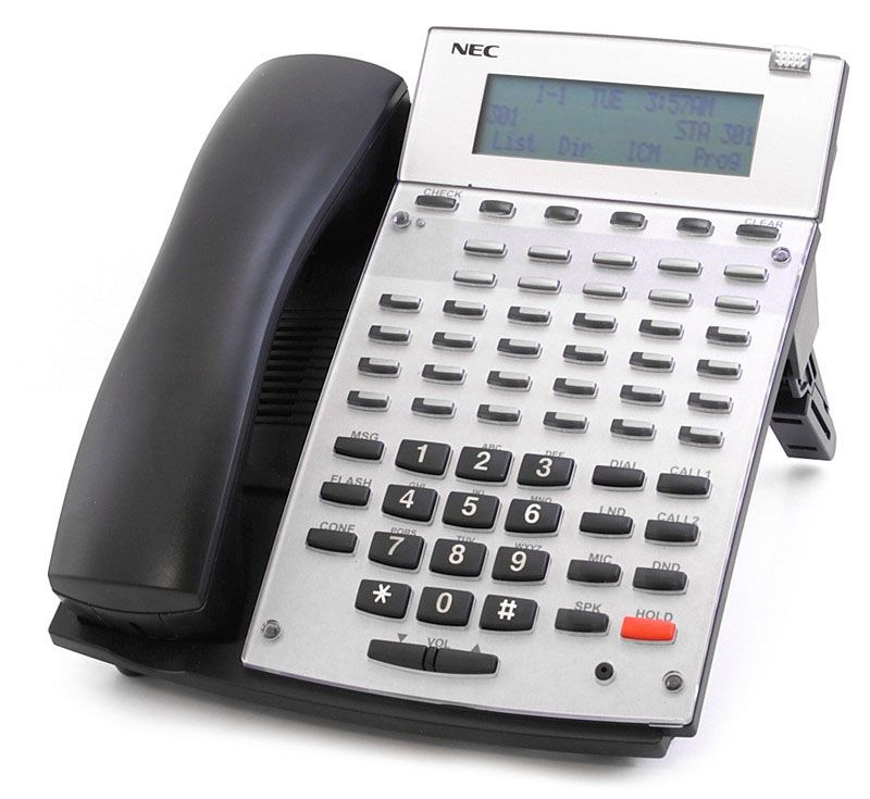 NEC Aspire 0890073 34-Button Black IP Display Phone - Grade A Refurbished - NEC (Nippon Electric Company) refurbished available on PCLiquidations