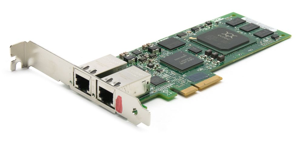 QLogic OLE4062C iSCSI 2-Port 10/100/1000 Host Bus Adapter Refurbished -  refurbished available on PCLiquidations