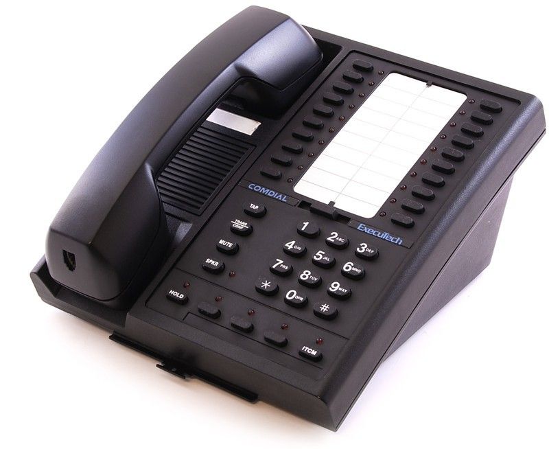 Comdial Executech II 6620 Black 20-Button Non-Display Phone - Grade A Refurbished -  refurbished available on PCLiquidations