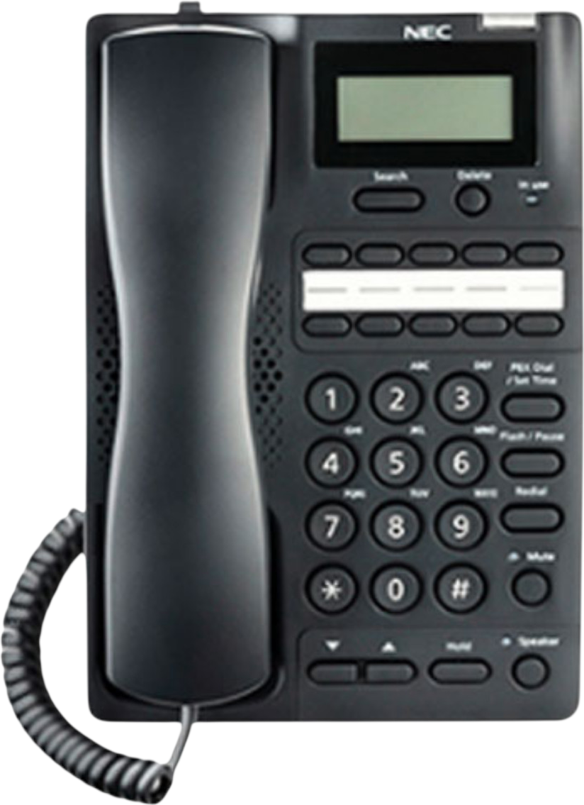 NEC AT-55 Black Display Single Line Speakerphone Refurbished - NEC (Nippon Electric Company) refurbished available on PCLiquidations