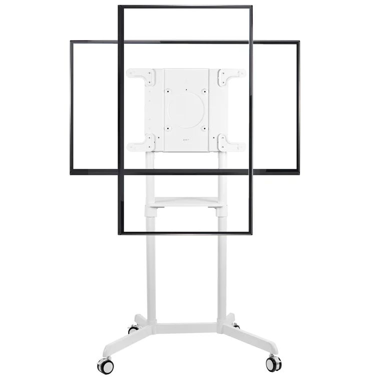 VIVO Rotating TV Cart for 32"" to 88"" TVs - White Refurbished -  refurbished available on PCLiquidations