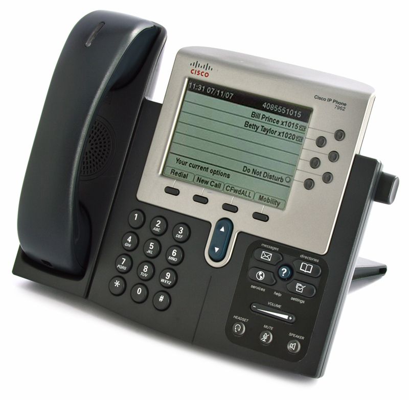 Cisco CP-7962G Charcoal IP Display Speakerphone - Grade A Refurbished - Cisco Systems Inc. refurbished available on PCLiquidations