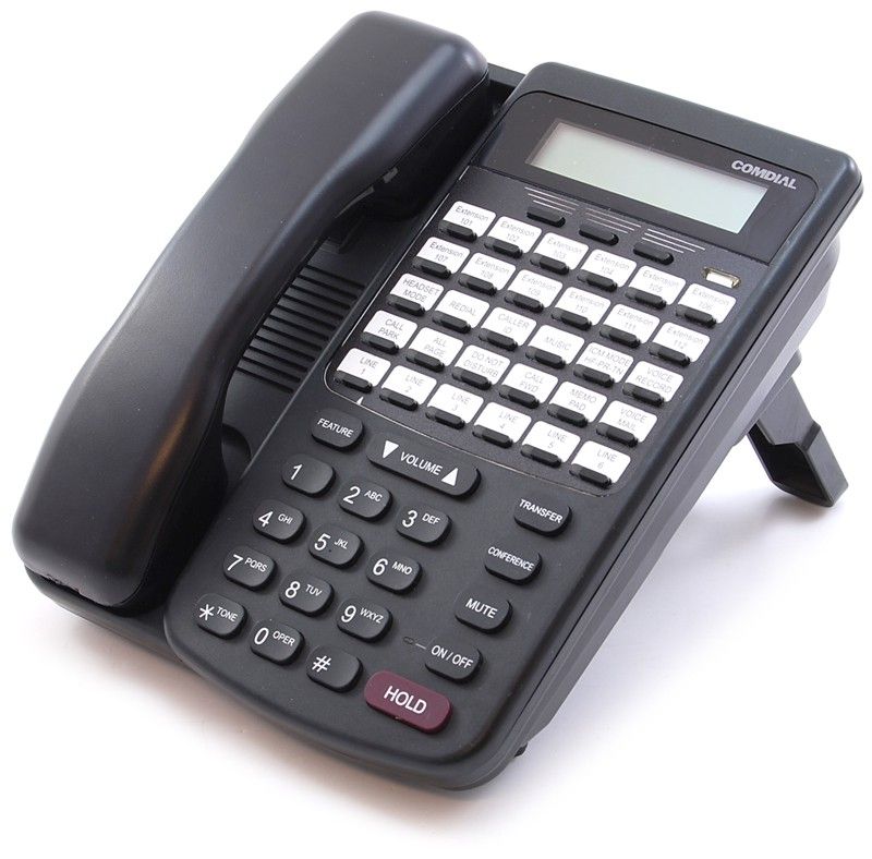 Comdial DX-80/120 HAC Black Digital Display Speakerphone(7260-00) - Grade B Good -  refurbished available on PCLiquidations