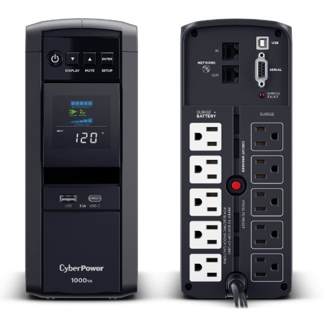 Buy Cyberpower PFC 10 Outlet 1000VA 600W SineWave UPS System Refurbished - $185.84 Cyberpower PFC 10 Outlet 1000VA 600W SineWave UPS System Refurbished - refurbished available on PCLiquidations