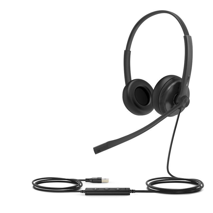 Yealink UH34 Dual UC Wired USB Headset Refurbished - Yealink refurbished available on PCLiquidations
