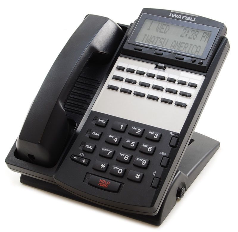 Iwatsu Omega-Phone ADIX IX-12IPKTD-E2 12-Button Black IP Display Phone (104285) Refurbished -  refurbished available on PCLiquidations