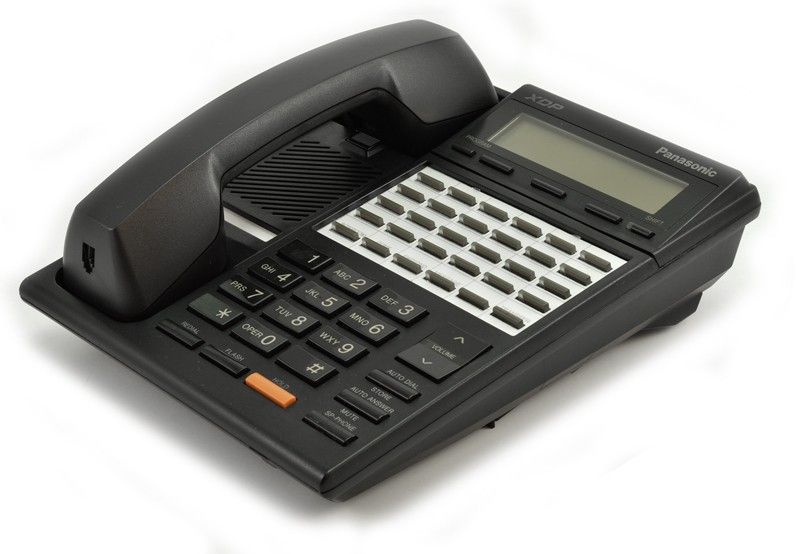 Panasonic Super Hybrid KX-T7230 Black 24-Button Digital Display Speakerphone - Grade A Refurbished - Panasonic refurbished available on PCLiquidations