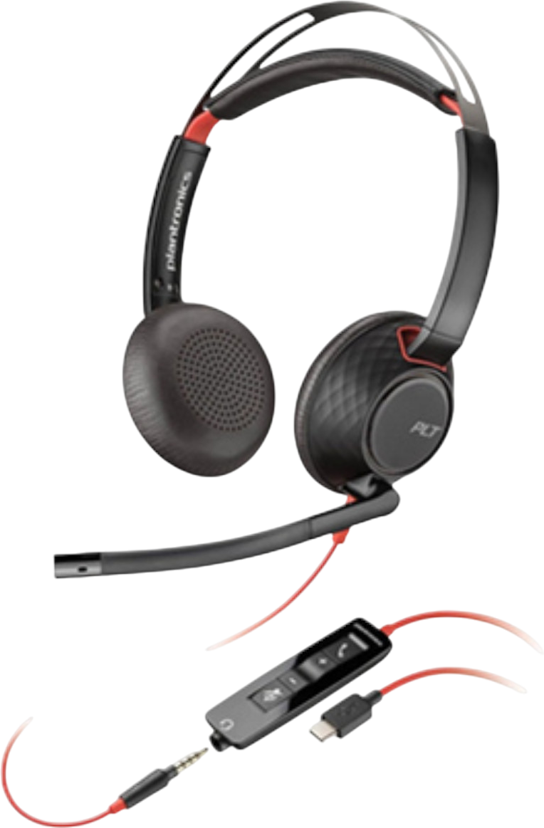 Poly Blackwire 5220 USB-A Binaural Headset - Black - Grade A Refurbished - N/A (Il existe plusieurs marques avec le nom "Poly", il refurbished available on PCLiquidations