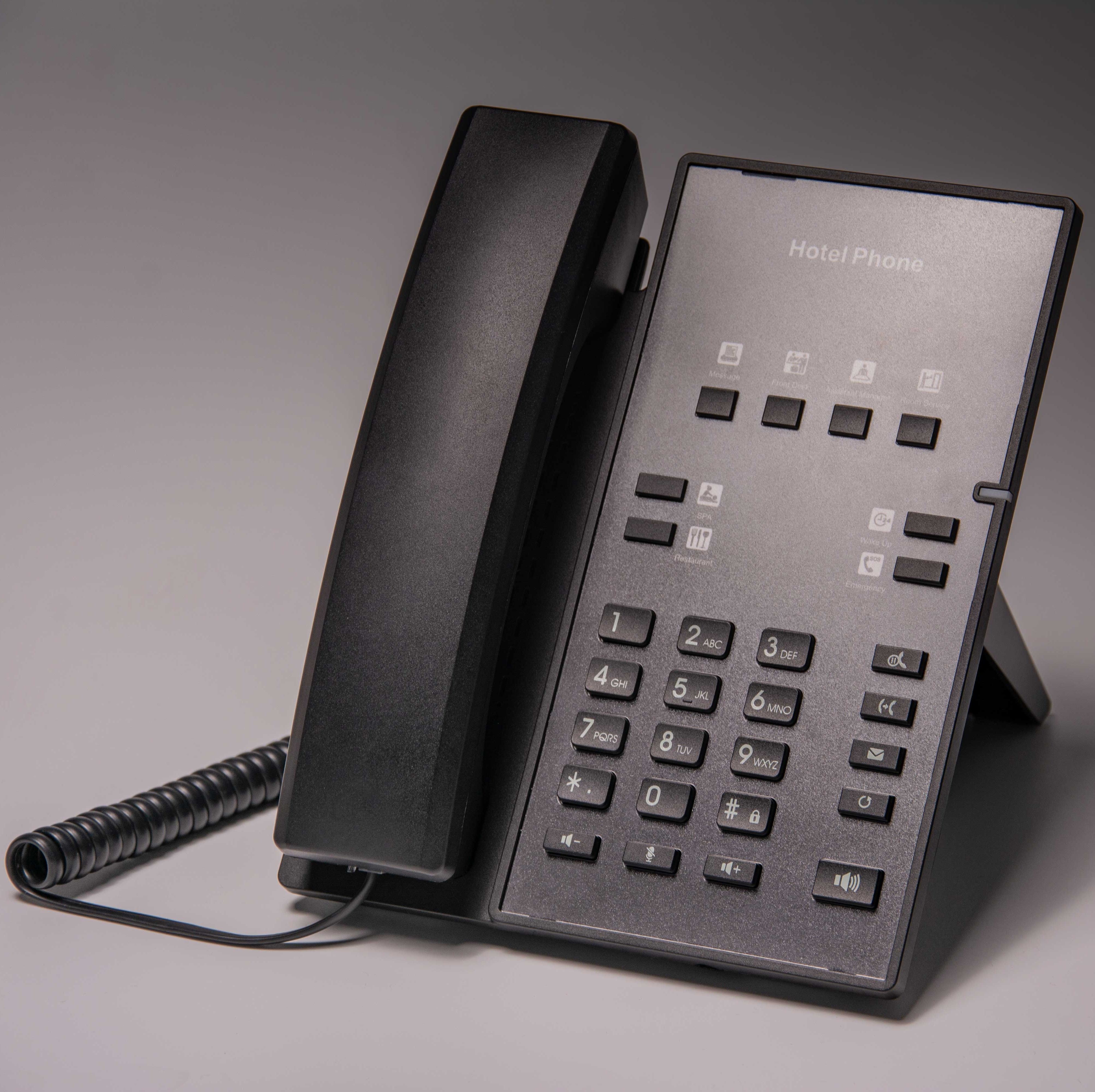 Fanvil H1 Hotel SIP IP Phone Black Refurbished - Fanvil refurbished available on PCLiquidations
