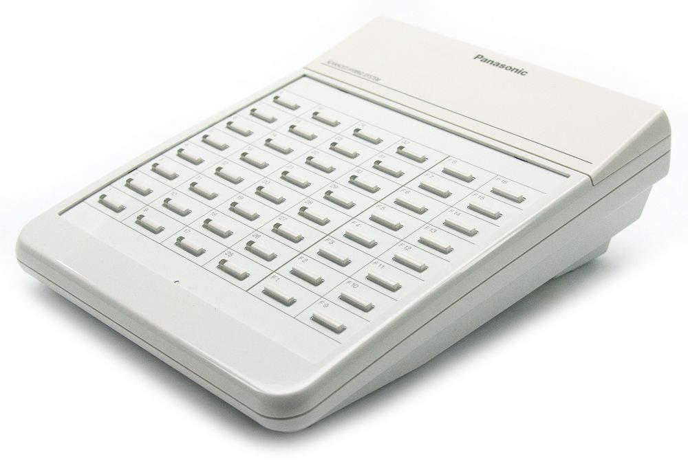 Panasonic Advanced Hybrid KX-T7040W White 48-Button DSS BLF Console Refurbished - Panasonic refurbished available on PCLiquidations