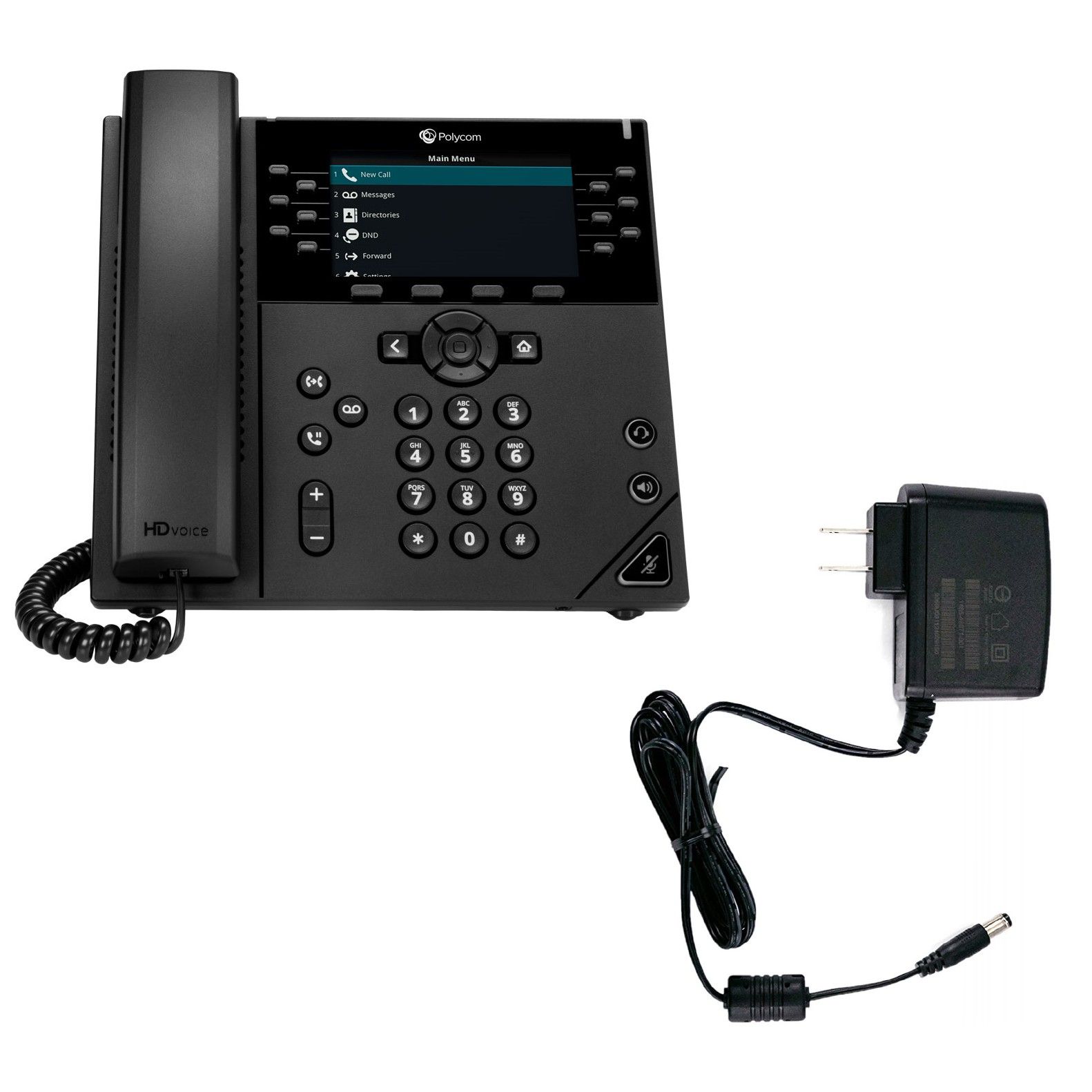 Poly VVX 450 Display IP Speakerphone w/Power Adapter Refurbished - N/A (Il existe plusieurs marques avec le nom "Poly", il refurbished available on PCLiquidations