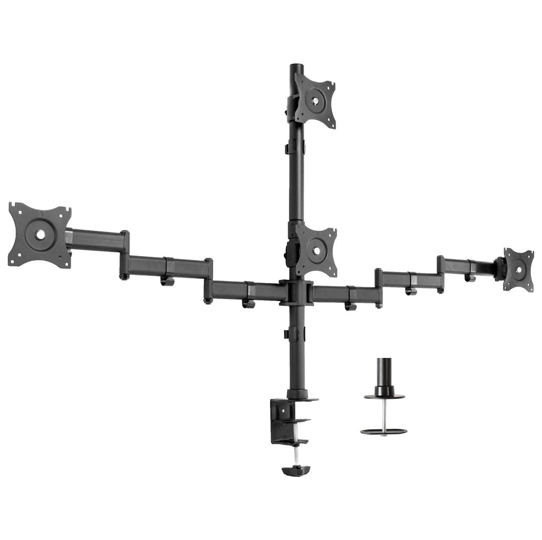 VIVO Quad Monitor Desk Mount Refurbished -  refurbished available on PCLiquidations