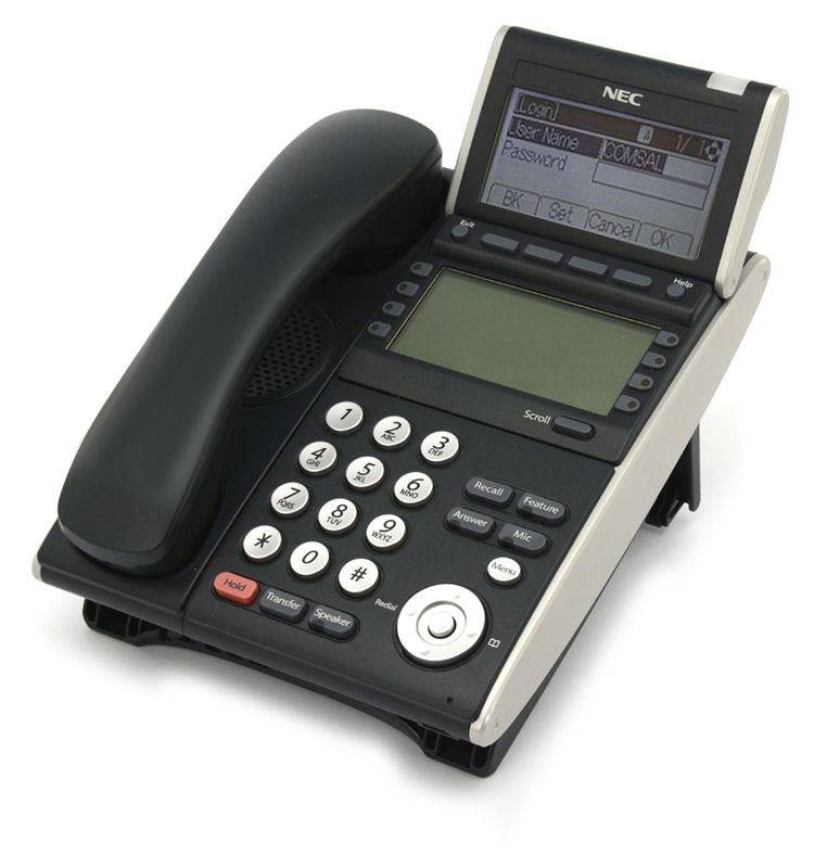 NEC Univerge DT300 DTL-8LD-1 Black Display Speakerphone - Grade B Refurbished - NEC (Nippon Electric Company) refurbished available on PCLiquidations