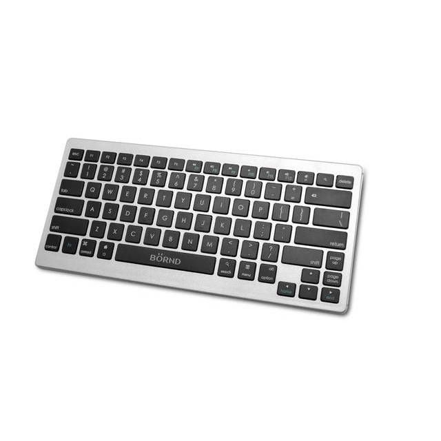 Bornd B33 Wireless Bluetooth 3.0 Keyboard for PC/iPad 1,2,3, Mini/Tablet/Smart Phone (Silver) Refurbished -  refurbished available on PCLiquidations