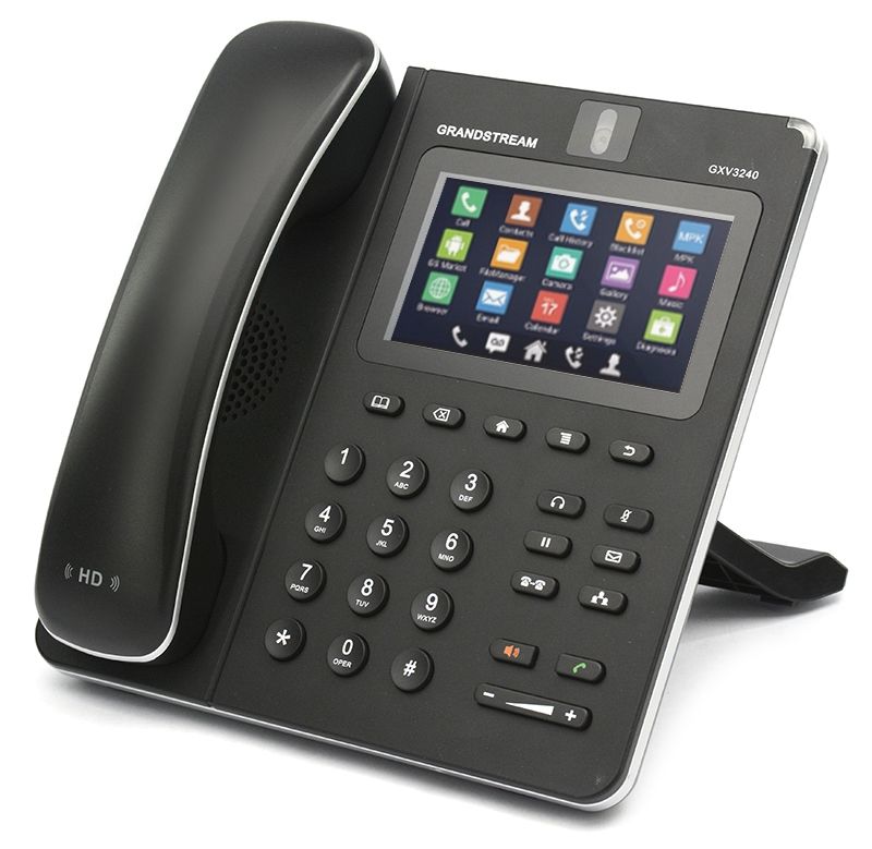 Grandstream GXV3240 6-Line Android PoE IP Video Phone (963-00026-19A) - Grade A Refurbished - Grandstream refurbished available on PCLiquidations