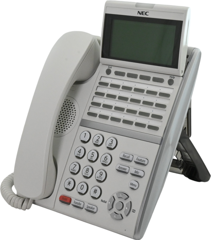 NEC Univerge DTZ-24D-3 24-Button Display Phone (650005) - White Refurbished - NEC (Nippon Electric Company) refurbished available on PCLiquidations