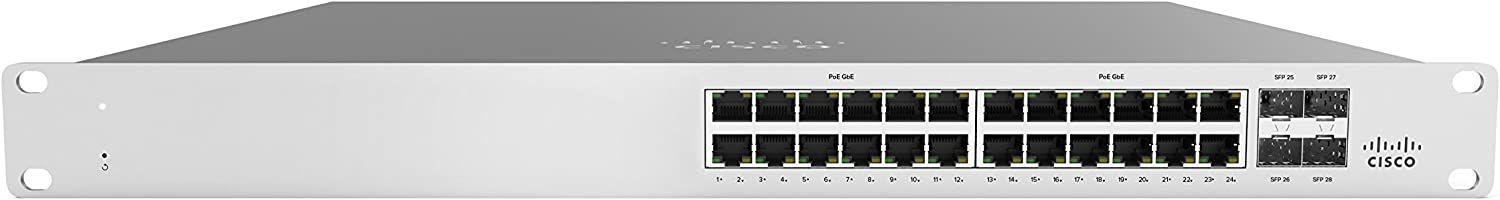 Cisco Meraki MS120-24P 24-Port Gigabit Managed Switch w/PoE Refurbished - Cisco Systems Inc. refurbished available on PCLiquidations