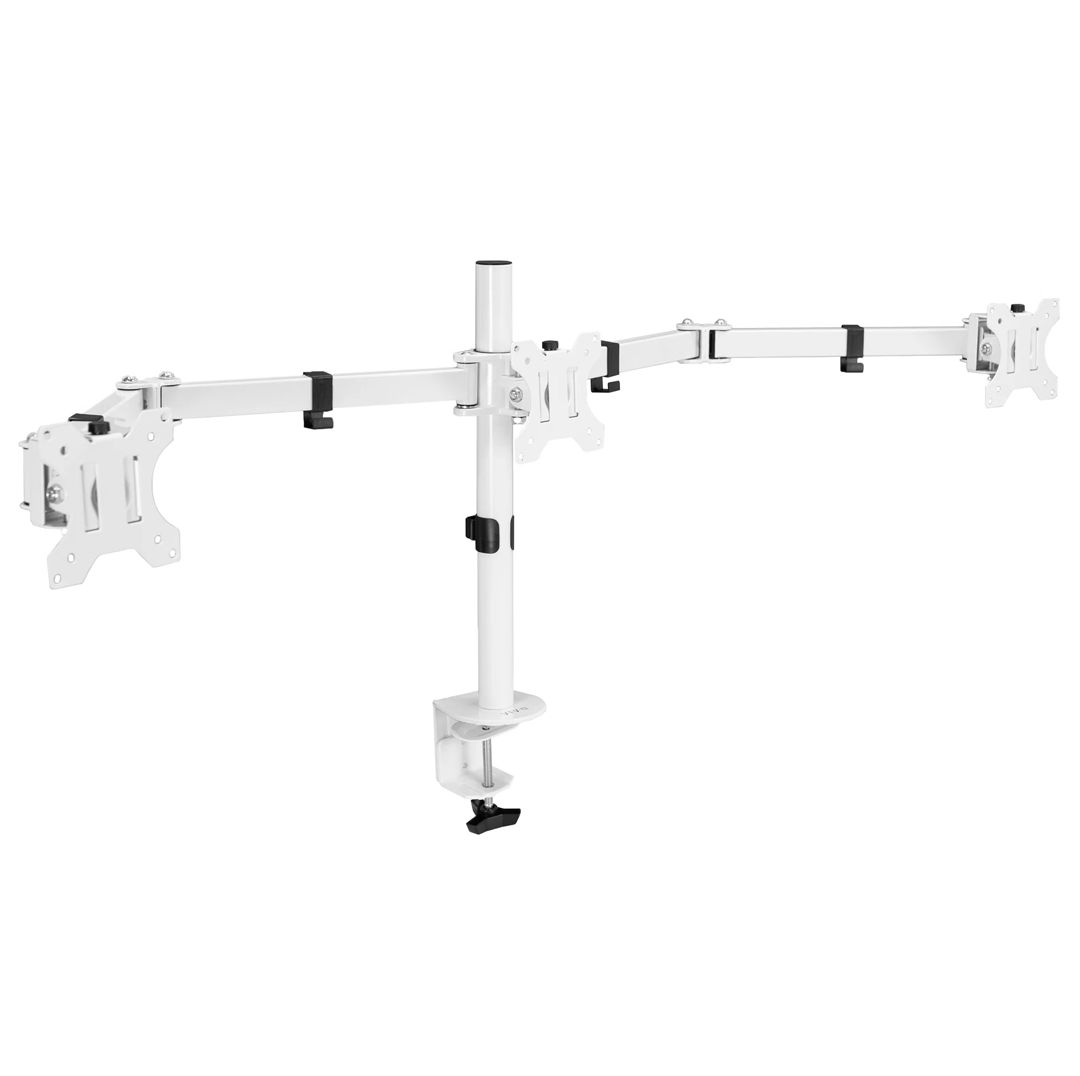 VIVO Triple Monitor Desk Mount - White Refurbished -  refurbished available on PCLiquidations