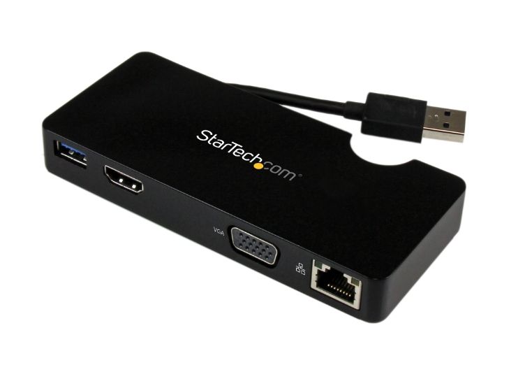 StarTech Travel Docking Station for Laptops - HDMI or VGA - USB 3.0 Refurbished - StarTech.com (standardized as per the brand's official website refurbished available on PCLiquidations