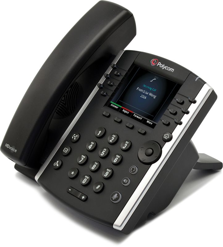 Polycom VVX 410 12-Button Black Gigabit Display Speakerphone (2200-46162-025) - Grade A Refurbished - Polycom refurbished available on PCLiquidations