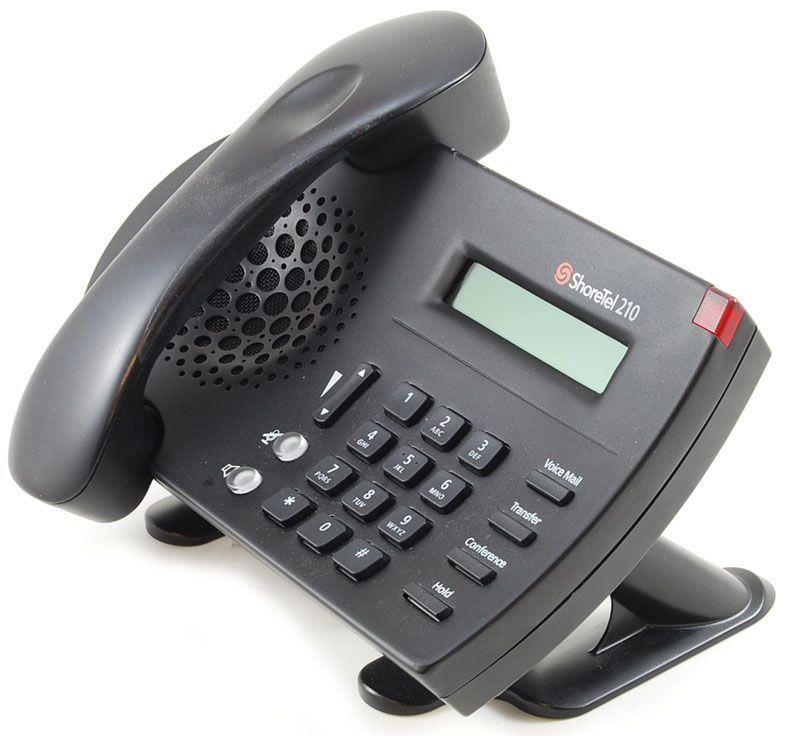 ShoreTel 210 Black 4-Button Single Line IP Display Phone Refurbished -  refurbished available on PCLiquidations