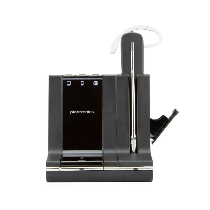Plantronics W745-M SAVI 3 in 1 Wireless Headset w/ Battery Charger - Grade A Refurbished - Plantronics refurbished available on PCLiquidations