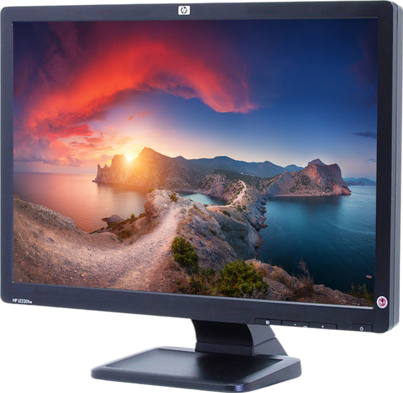 HP LE2201w - Grade B - Broken Button - 22"" Widescreen LCD Monitor Refurbished - Hewlett-Packard (ou HP en abrégé) refurbished available on PCLiquidations