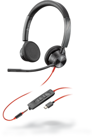 Poly Blackwire 3325 USB-C Stereo Headset Refurbished - N/A (Il existe plusieurs marques avec le nom "Poly", il refurbished available on PCLiquidations