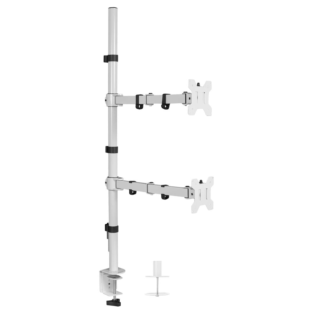 Buy VIVO Dual Vertical Monitor Extra Tall Desk Mount - White Refurbished - $59.99 VIVO Dual Vertical Monitor Extra Tall Desk Mount - White Refurbished - refurbished available on PCLiquidations