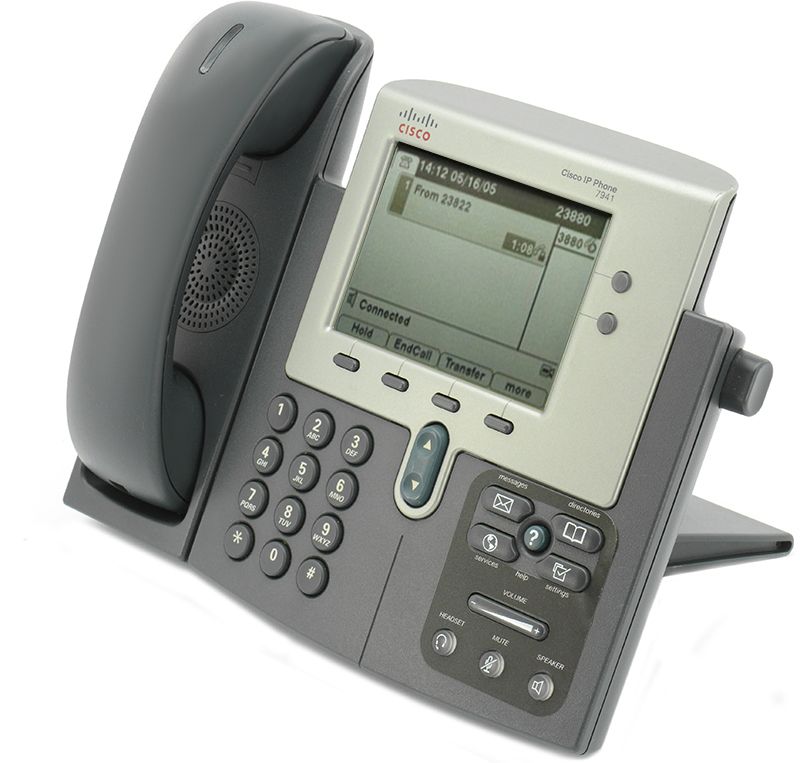 Cisco CP-7941G-GE Charcoal IP Display Speakerphone - Grade B Refurbished - Cisco Systems Inc. refurbished available on PCLiquidations