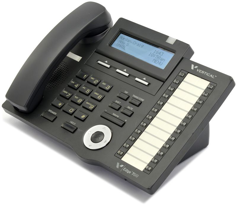 Vertical Edge 700 24-Button Black Digital Display Speakerphone - Grade B Refurbished -  refurbished available on PCLiquidations