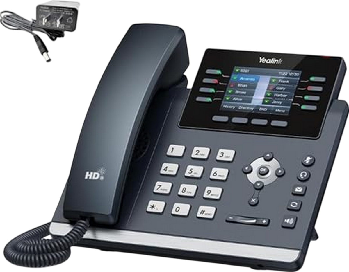 Yealink SIP T44W WIFI IP Phones with Power Refurbished - Yealink refurbished available on PCLiquidations