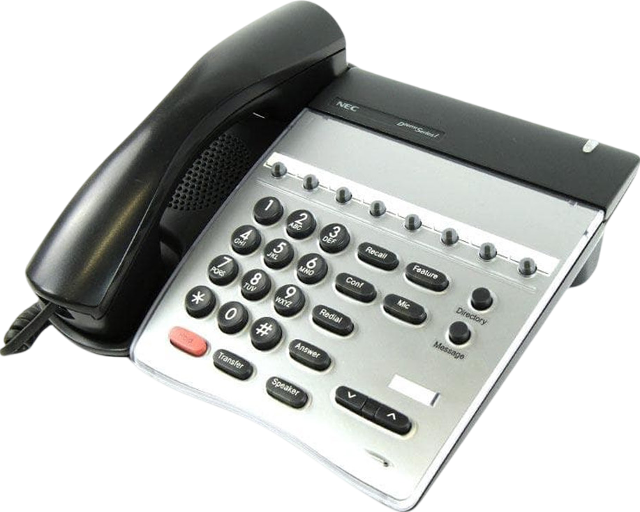 NEC Dterm Series i DTR-8-2 Telephone Black (780036) Refurbished - NEC (Nippon Electric Company) refurbished available on PCLiquidations