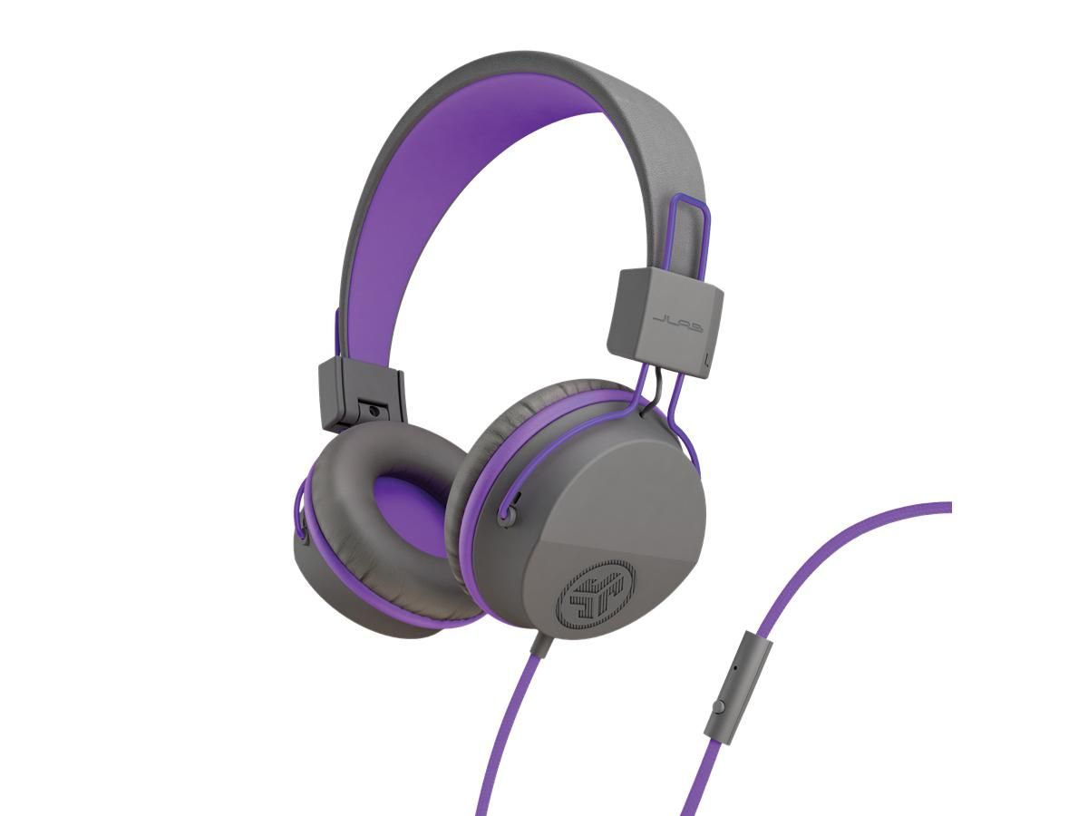 JLab Audio JBuddies Studio On-Ear Wired Headphones for Kids - Purple Refurbished - JLab Audio refurbished available on PCLiquidations