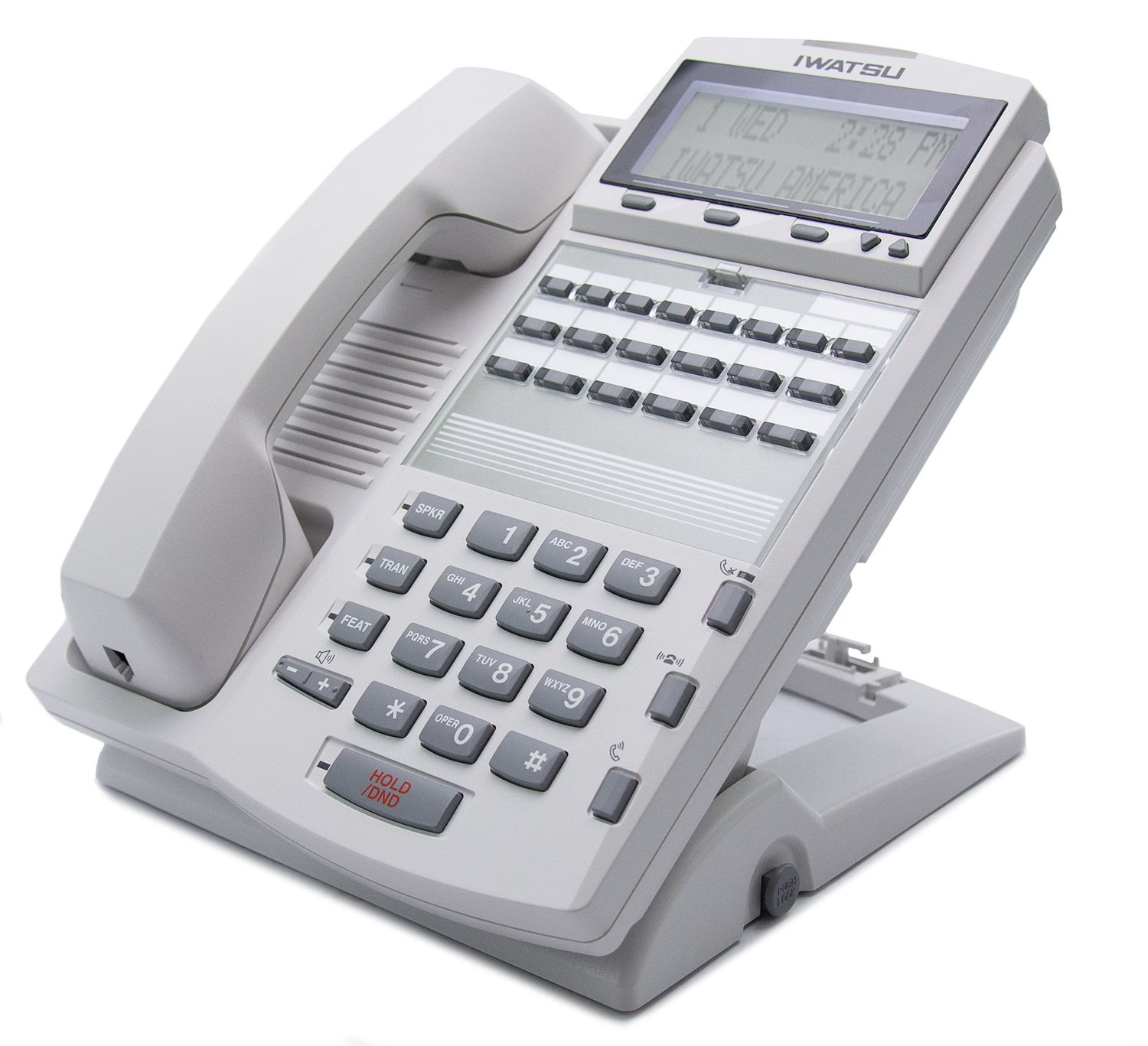 Iwatsu Adix IX-12IPKTD-E 12-Button White IP Display Phone (104291) Refurbished -  refurbished available on PCLiquidations