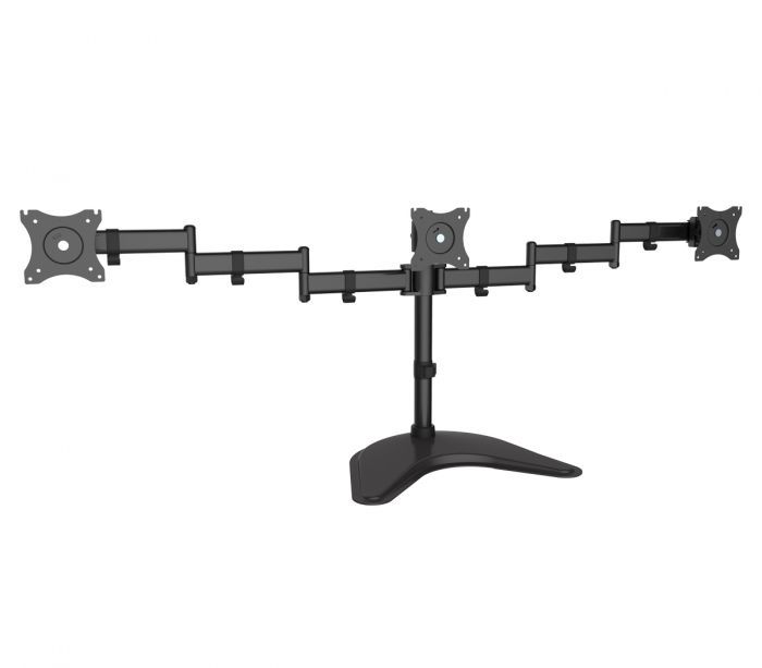 SIIG, Inc. Articulated Freestanding Full-motion Triple Monitor Desk Stand Refurbished -  refurbished available on PCLiquidations