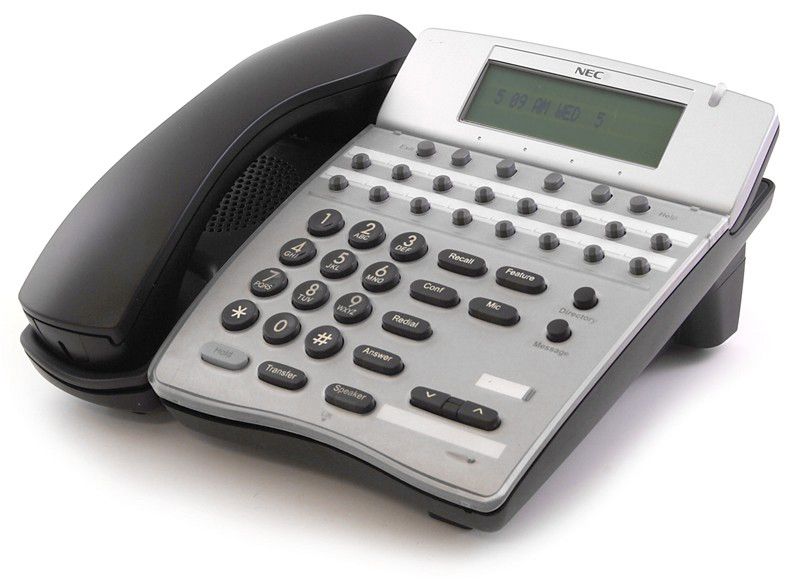 NEC DTH-16D-2 Elite IPK 16 Button Black Display Speakerphone  (780575, 785575) - Grade A Refurbished - NEC (Nippon Electric Company) refurbished available on PCLiquidations