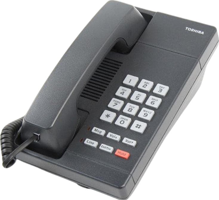 Toshiba Strata DKT2001 Black Digital Phone - Grade A Refurbished - Toshiba refurbished available on PCLiquidations