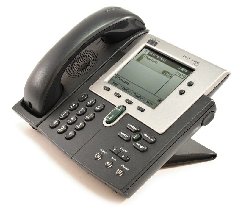 Cisco CP-7940G Charcoal IP Display Speakerphone - Grade B Refurbished - Cisco Systems Inc. refurbished available on PCLiquidations