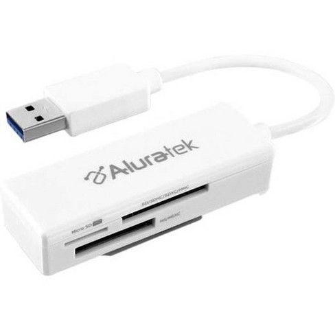 Aluratek AUCR300F USB 3.0 External SD/MicroSD/MiniSD Card Reader Refurbished - Aluratek refurbished available on PCLiquidations