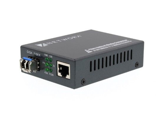 Networx Gigabit Fiber 1-Port 1000Base-LX Media Converter - Refurbished Refurbished -  refurbished available on PCLiquidations