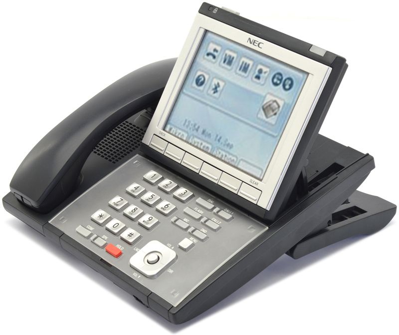 NEC UX5000 IP3NA-320TISXH Black IP Color Touch Display Phone (0910080) Refurbished - NEC (Nippon Electric Company) refurbished available on PCLiquidations